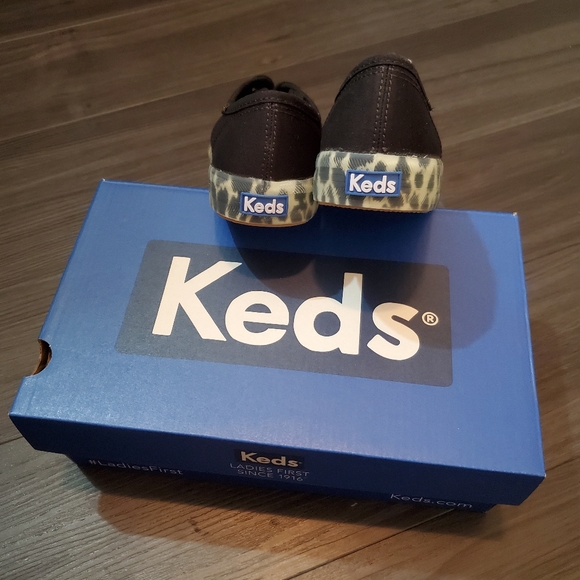Keds Kickstart Leo Foxing Black Sneakers - Picture 5 of 6